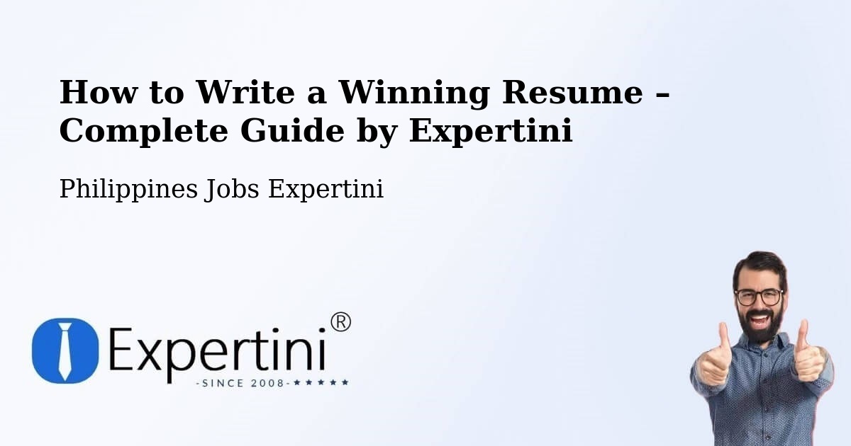 Resume Writing Guide for Job Seekers – Gubaan - Gubaan, Philippines Jobs Expertini